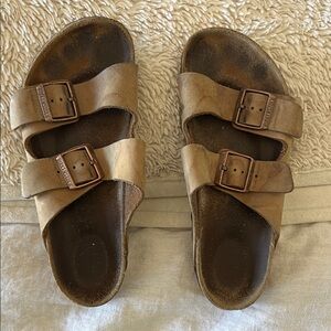 Birkenstock Tan Arizona Leather Sandals